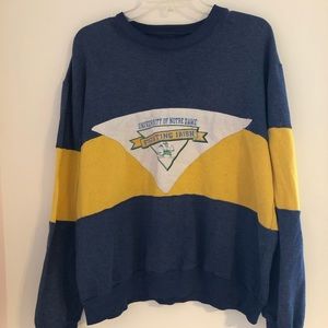 vintage notre dame crewneck